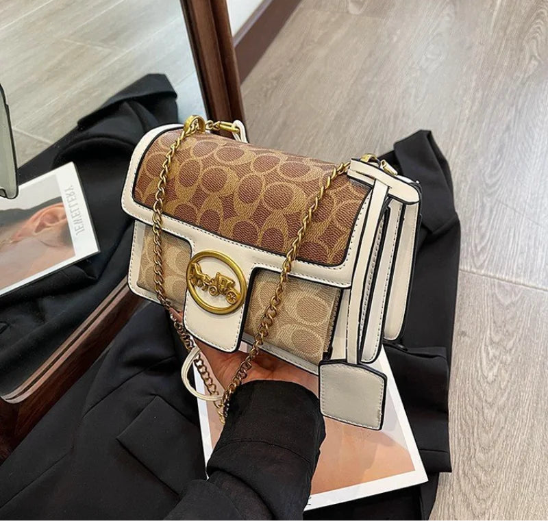 High-end Versatile Chain Bag/Crossbody Bag/Mini PU Leather Shoulder Bag/Handheld Large Capacity.