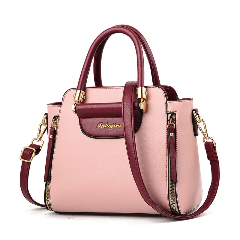Hit Color Held Bag/European The United States All match shoulder.