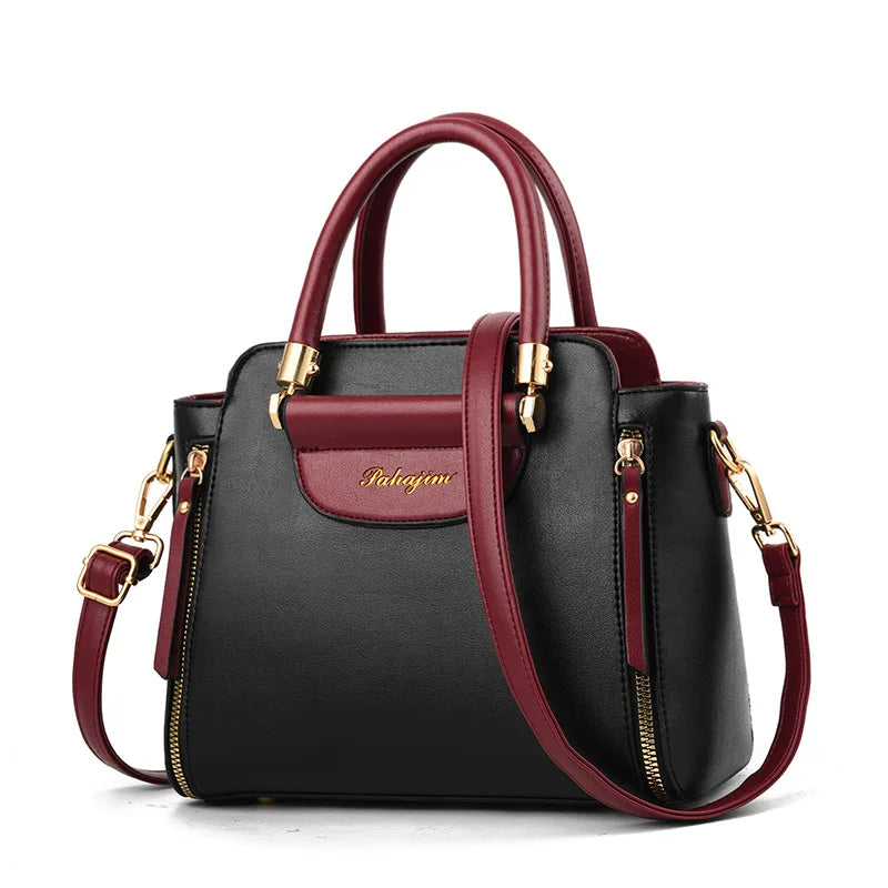 Hit Color Held Bag/European The United States All match shoulder.
