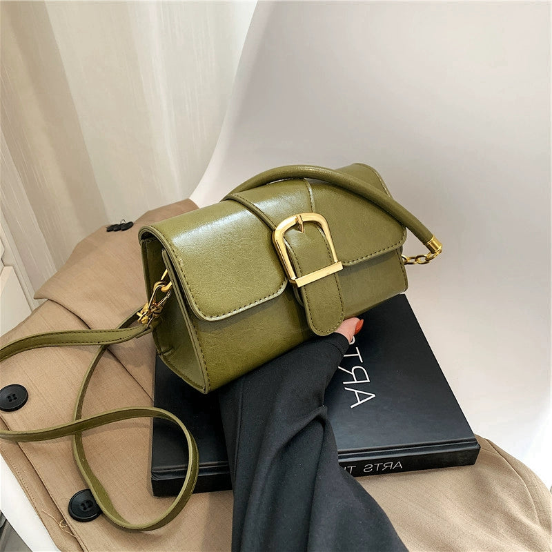 Accessible Luxury Mk Sky Authentic Handbag/Classy Stylish Textured Crossbody/Large Resistant Capacity Minority All-Match Shoulder.