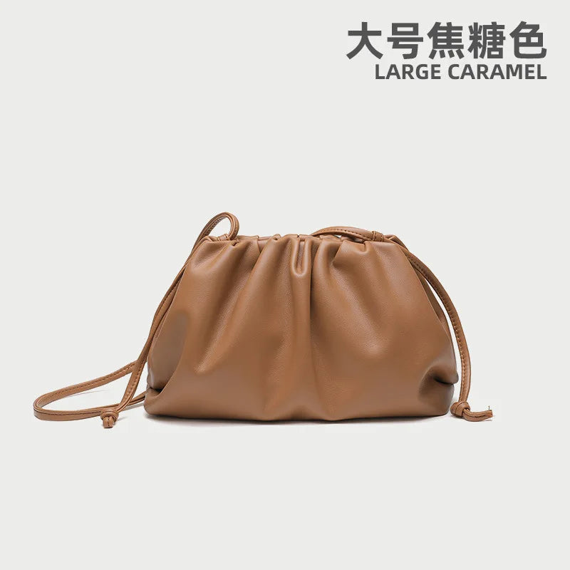 Luxury Soft Leather Shoulder Bag/Soft Versatile Quality Crossbody Bags.