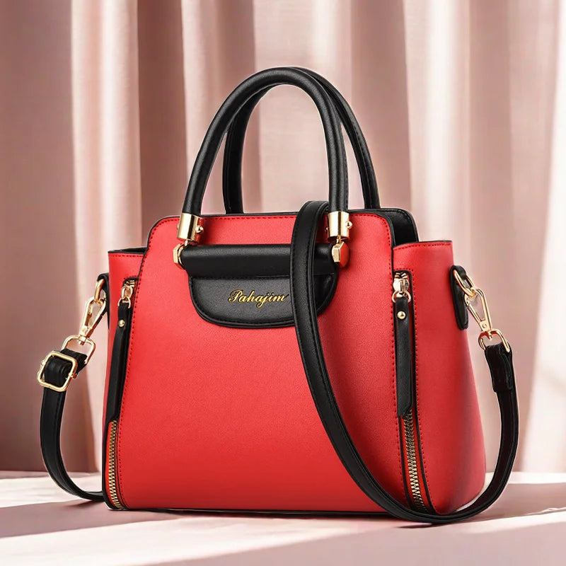 Hit Color Held Bag/European The United States All match shoulder.