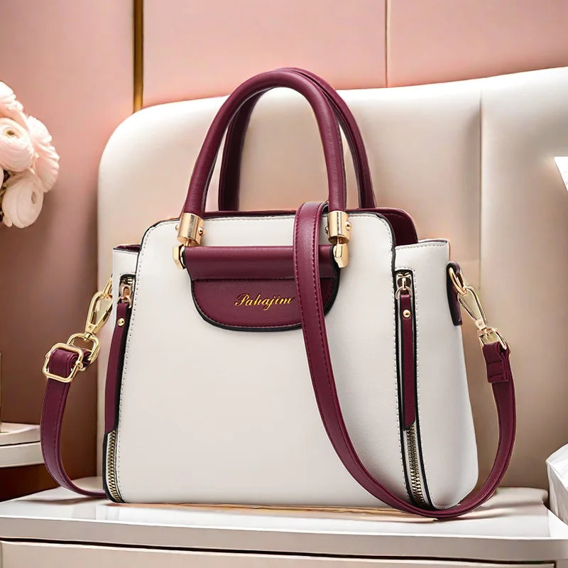 Hit Color Held Bag/European The United States All match shoulder.