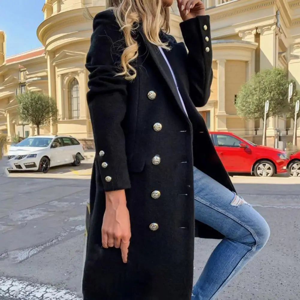 Classic Open Up Overcoat/Turn Down Button/Woolen Made/Long Sleeved/Slim Fitted Autumn Wear/Casual Overcoat For Daily Wear.