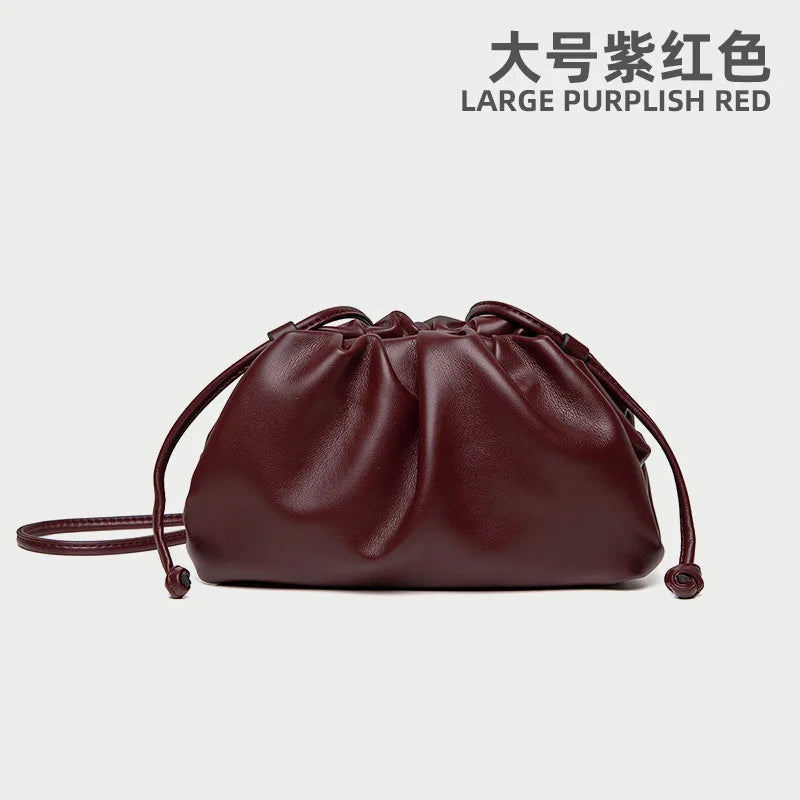 Luxury Soft Leather Shoulder Bag/Soft Versatile Quality Crossbody Bags.