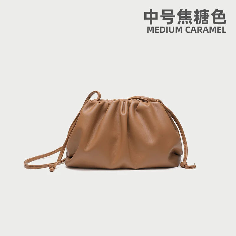 Luxury Soft Leather Shoulder Bag/Soft Versatile Quality Crossbody Bags.