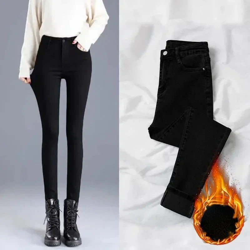 Comfy High Rise Elastic/Skinny Pencil Pant Streetwear/Slightly Stretched/Soft Made Fabric/Hot Sale! 🔥
