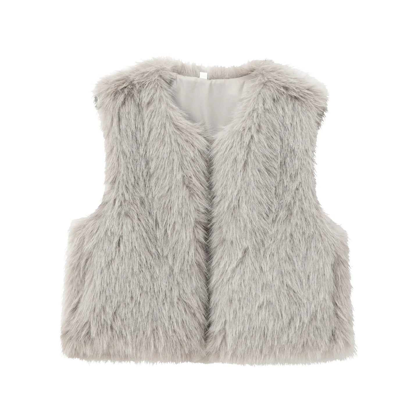 Women's Autumn Winter Faux Fur/ Warm Vest Casual Vest Coat/Sleeveless Jacket Fashion Streetwear New Outerwear.