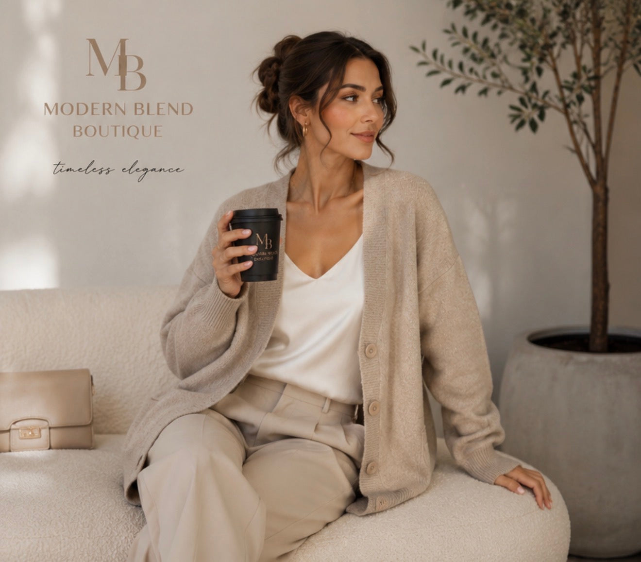 Oversized Women’s Cardigan | Soft Knit V-Neck Button Sweater | Relaxed Longline Layer