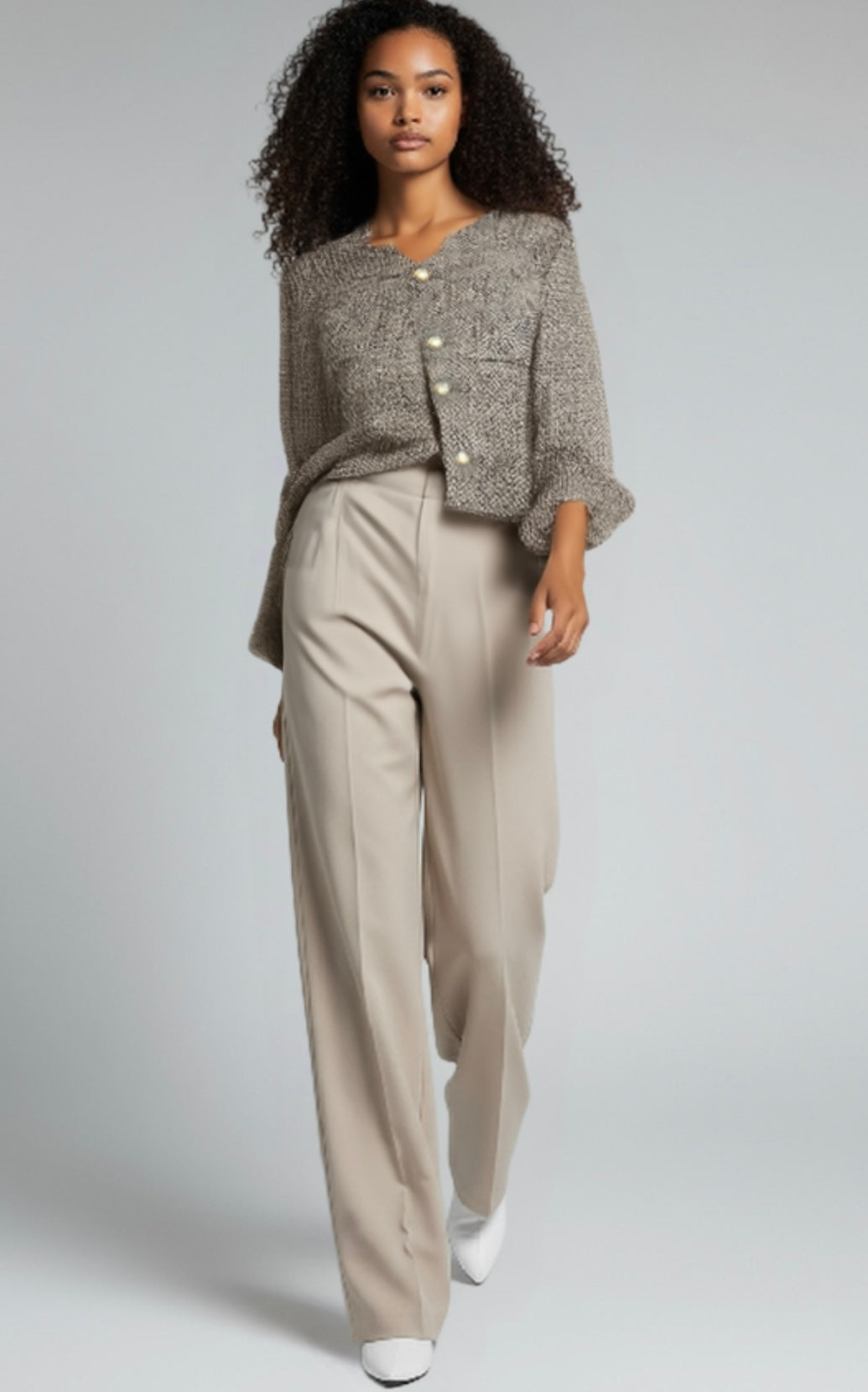 Vintage Cropped Tweed Jacket/Women Elegant Short Blazer/Autumn Single-Breasted All Match Casual Chic Outerwear.