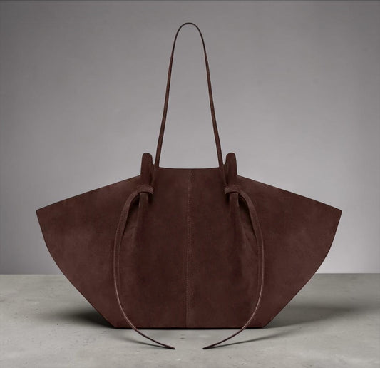 Luxury Faux Suede Tote Bag – Large Capacity Minimalist Shoulder Bag | Modern Blend Boutique