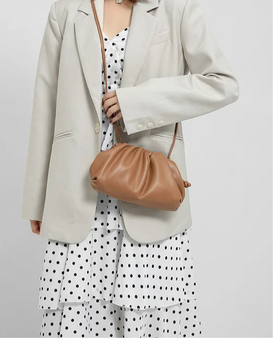 Luxury Soft Leather Shoulder Bag/Soft Versatile Quality Crossbody Bags.