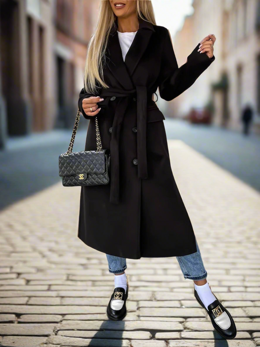 Altering Women's Winter Coat/Decent Open Style/Front Button Added/Nipped Waists Mature/Vibe Long Sleeve Lapel Daily Wear.