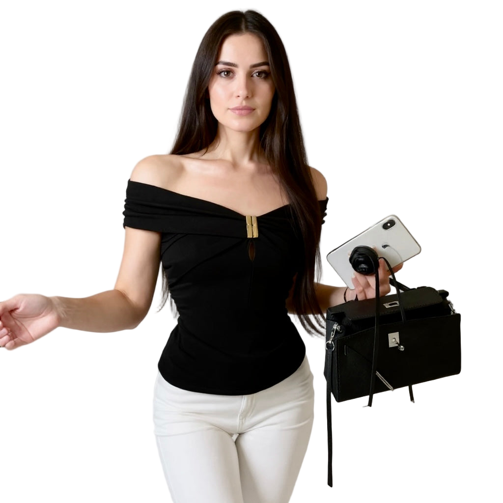 Off Shoulder Aesthetic Short Sleeve/Y2K Vintage Women Crop Top/Fashion Sexy Tops Clothes