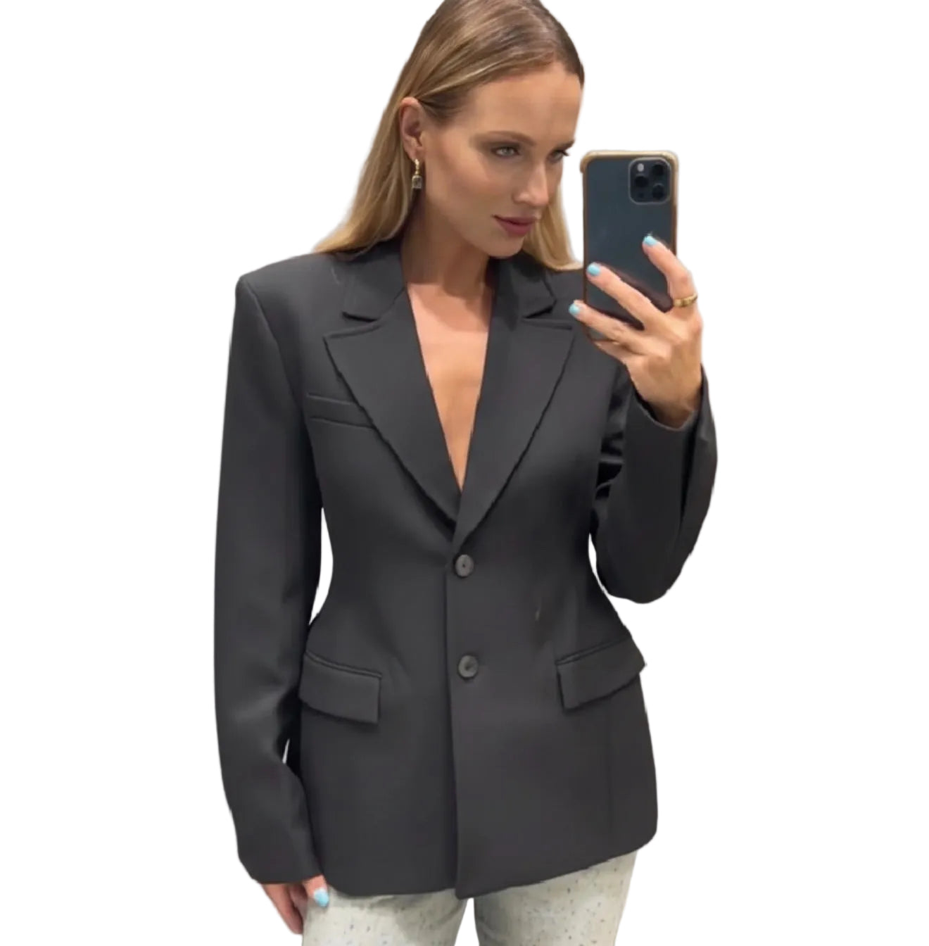 Signature Wrap Blazer Dress – Luxury Belted Power Look
