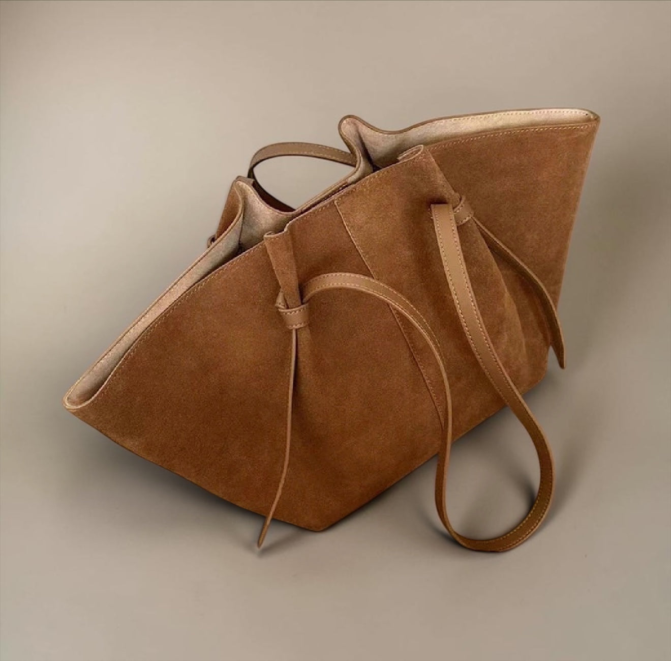 Luxury Faux Suede Tote Bag – Large Capacity Minimalist Shoulder Bag | Modern Blend Boutique