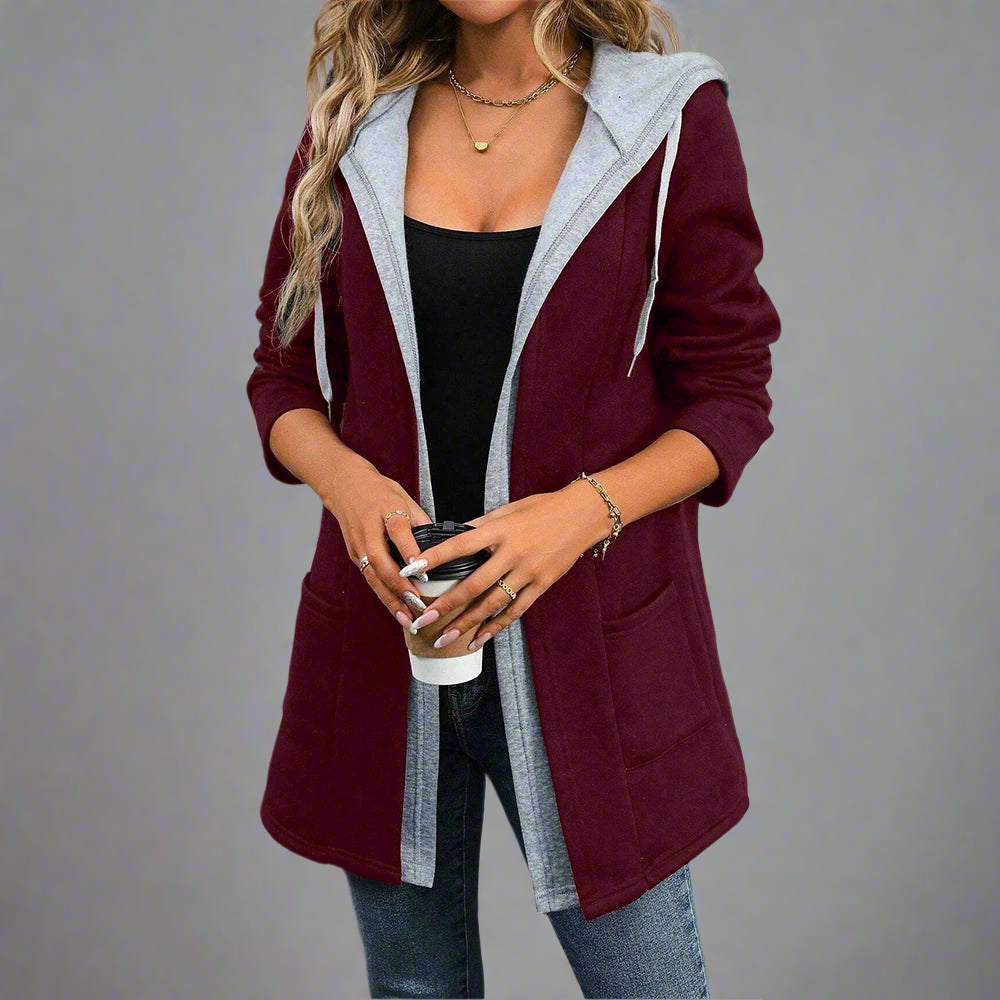 Autumn Zip Up Hoodie/Winter Jacket/Comfortable Winter Jacket/Solid Multilayer/Long Sleeve Hoodie Zipper Coat’s.