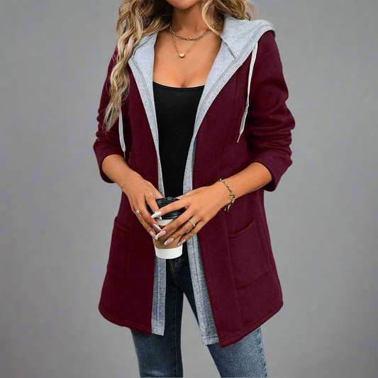 Autumn Zip Up Hoodie/Winter Jacket/Comfortable Winter Jacket/Solid Multilayer/Long Sleeve Hoodie Zipper Coat’s.