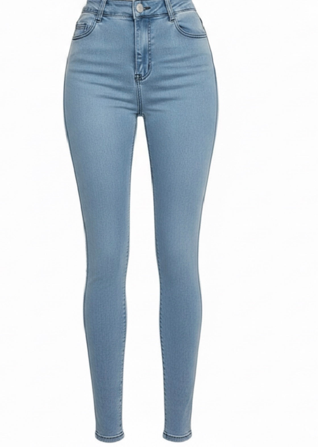 High-Waist Sculpting Skinny Jeans for Women – Stretch Denim Curve-Enhancing Fit