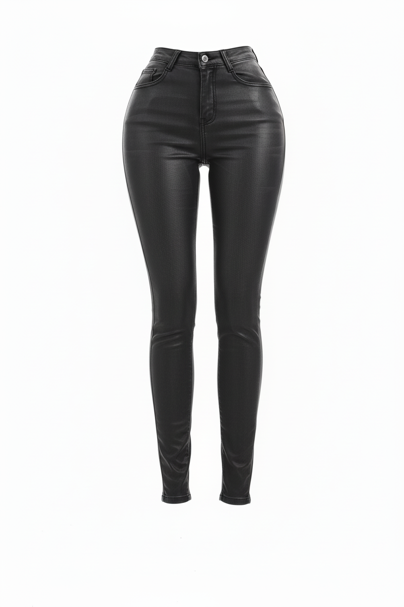High-Waist Hip-Enhancing Skinny Jeans – Sculpting Push-Up Fit