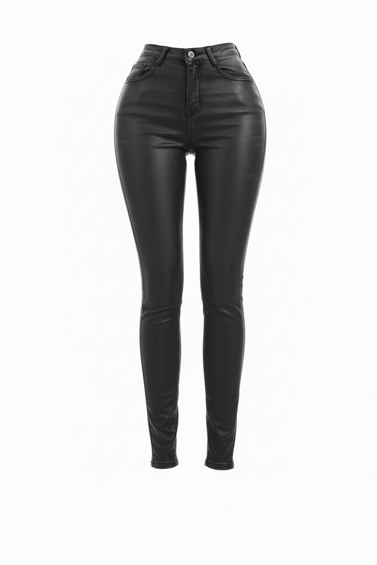 High-Waist Hip-Enhancing Skinny Jeans – Sculpting Push-Up Fit