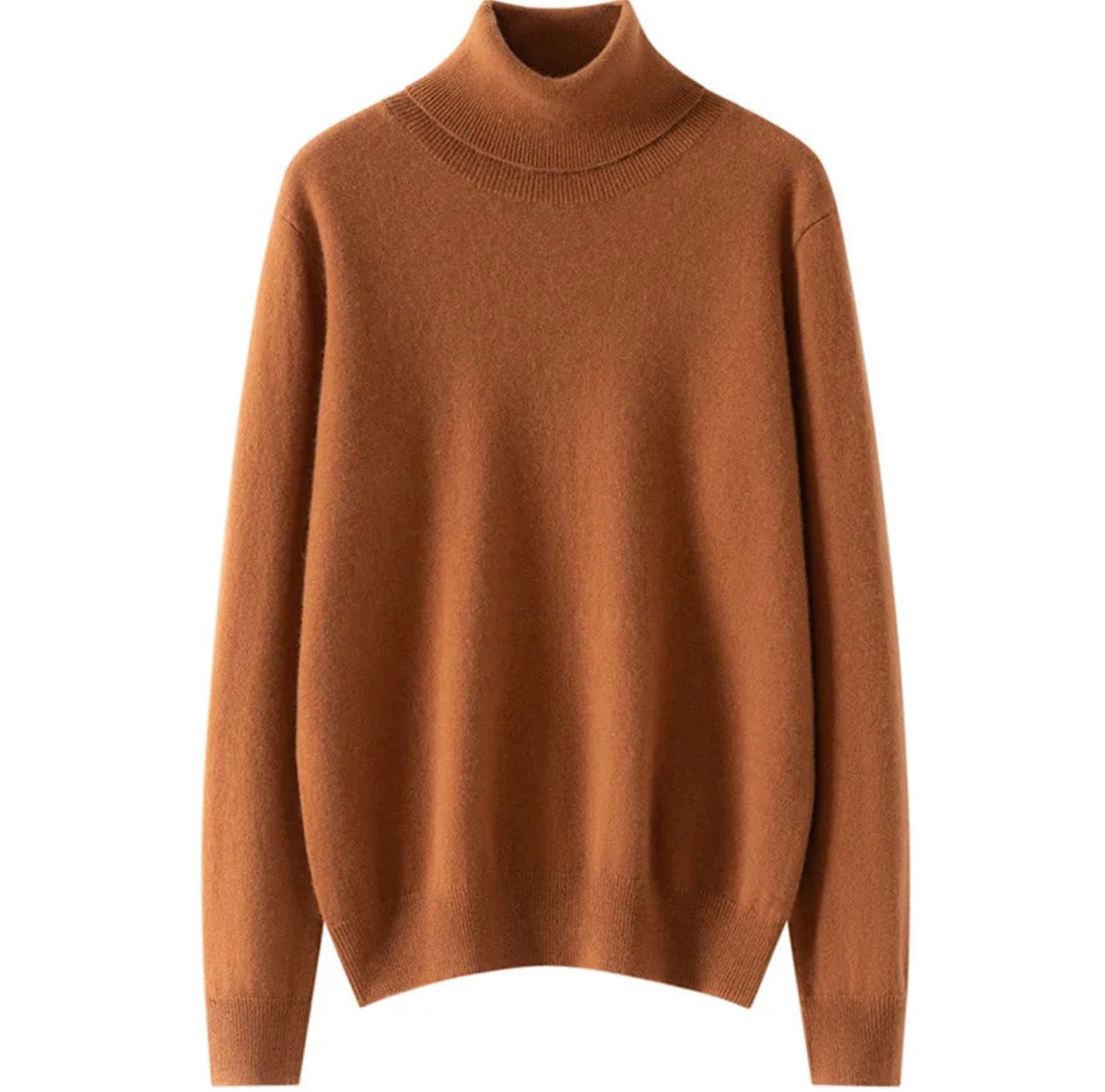Luxury 100% Cashmere Turtleneck Sweater – Ultra Soft Classic Fit