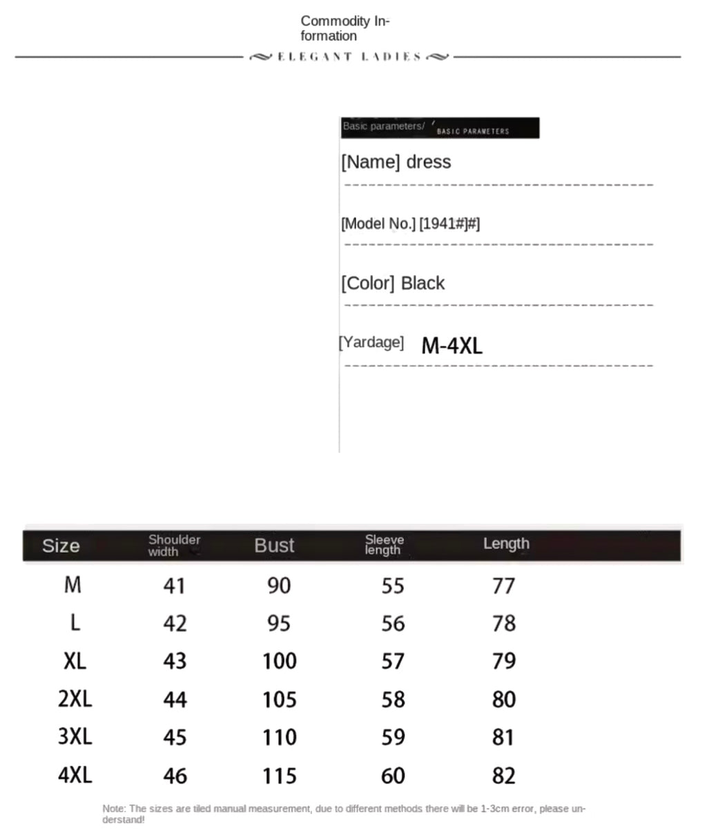 Authentic V~Neck Luxurious Black Dress/Waist-hugging and Flesh-covering Short Skirt for Hip-wrap/Above Knee Mini Dress.