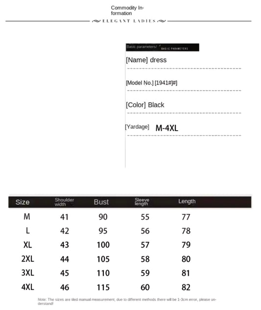 Authentic V~Neck Luxurious Black Dress/Waist-hugging and Flesh-covering Short Skirt for Hip-wrap/Above Knee Mini Dress.