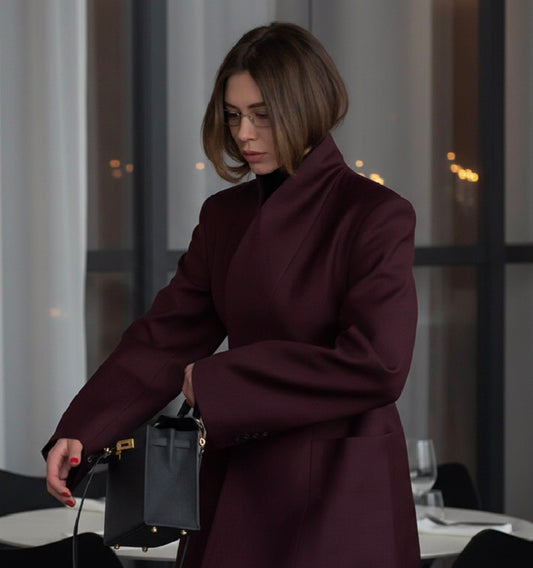 Signature Wrap Blazer Dress – Luxury Belted Power Look