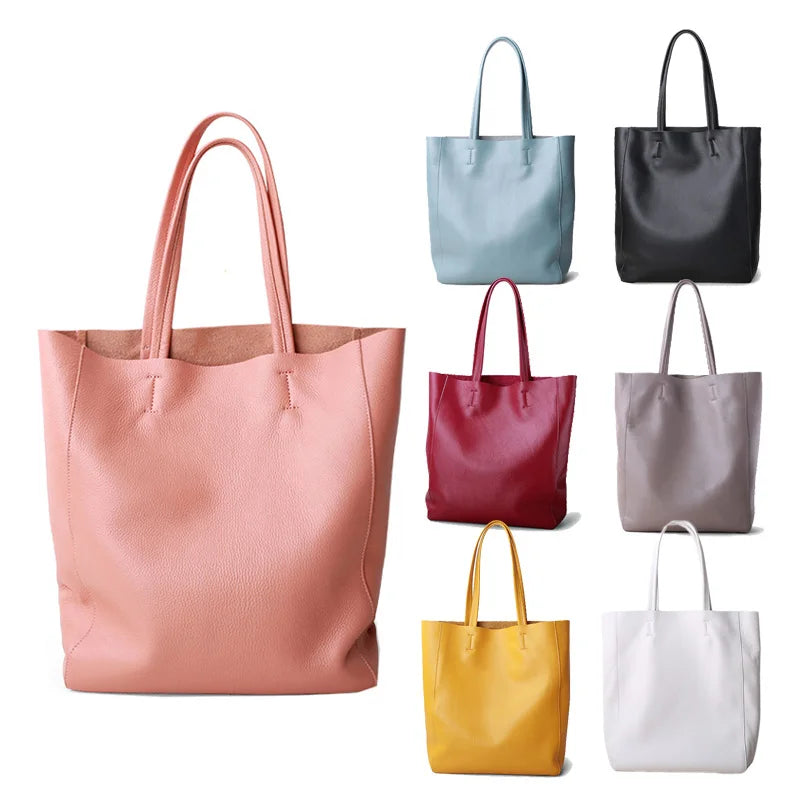 Genuine Leather Luxury Tote Bag – Timeless Everyday Elegance