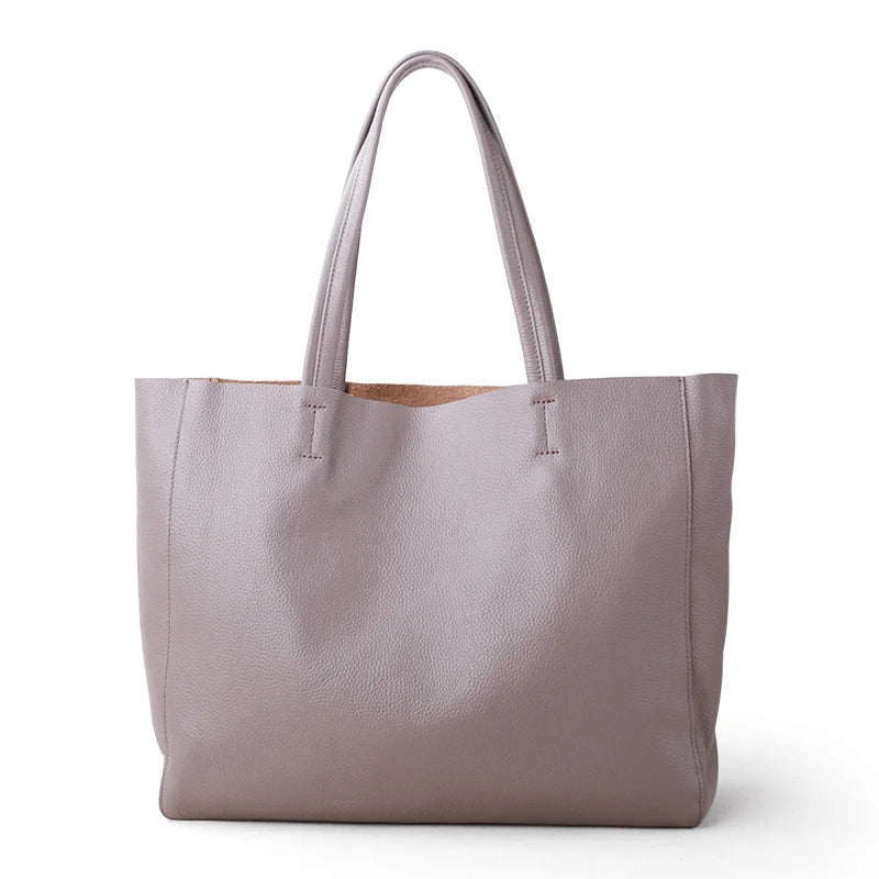 Genuine Leather Luxury Tote Bag – Timeless Everyday Elegance