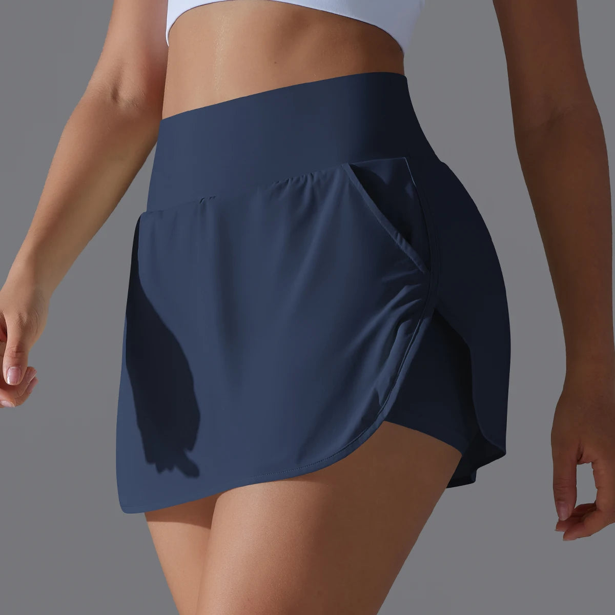 Fashioned Two Piece Lighted Weight  Dance Workout Skirt/Women Running Yoga Wear Tennis Skirts.