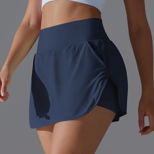 Fashioned Two Piece Lighted Weight  Dance Workout Skirt/Women Running Yoga Wear Tennis Skirts.