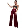 Elegant High-Waist Sequin Wide Leg Pants – Luxury Evening Statement Trousers for Women | Modern Blend Boutique