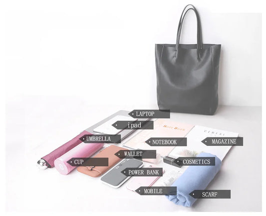 Genuine Leather Luxury Tote Bag – Timeless Everyday Elegance