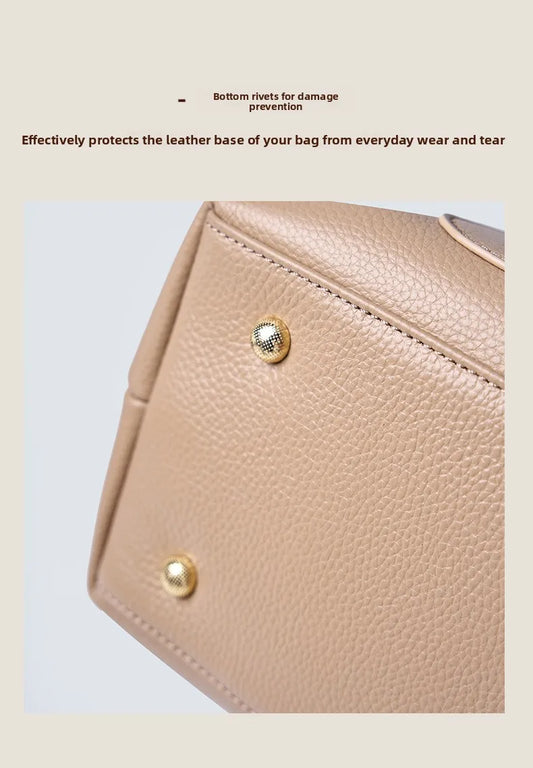 Luxury Genuine Leather Tote Bag for Women – Elegant Anti-Theft Work & Everyday Shoulder Handbag