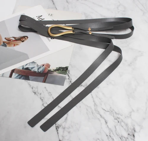 Genuine Leather Double Belts/Luxury Metal U Buckle Belt’s/Vintage Retro.