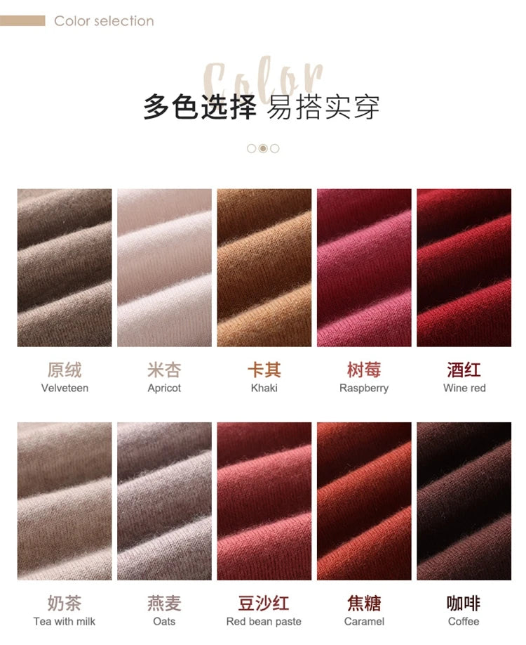 Luxury 100% Cashmere Turtleneck Sweater – Ultra Soft Classic Fit