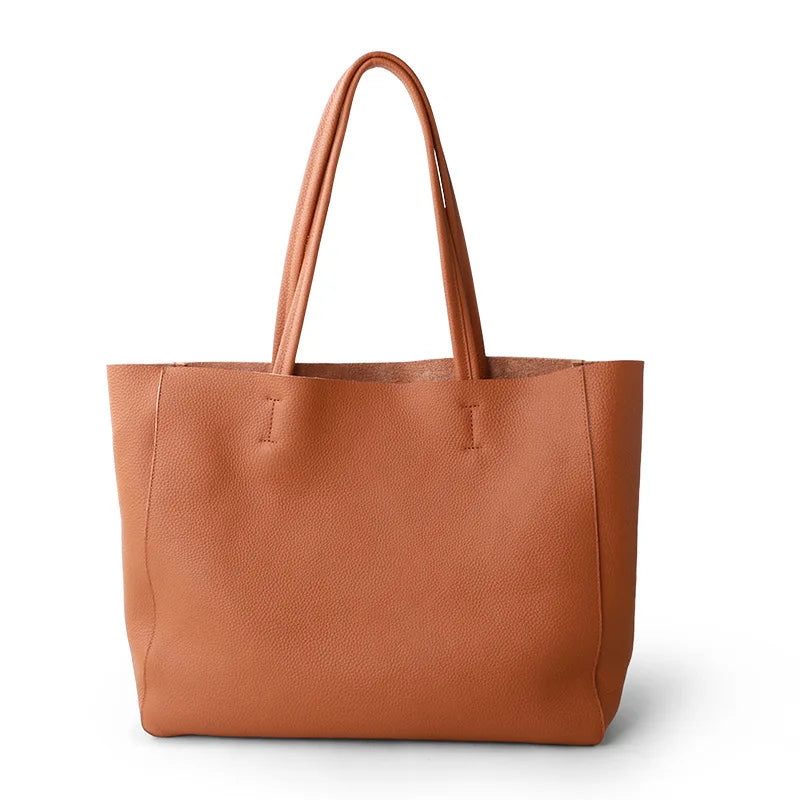 Genuine Leather Luxury Tote Bag – Timeless Everyday Elegance