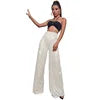 Elegant High-Waist Sequin Wide Leg Pants – Luxury Evening Statement Trousers for Women | Modern Blend Boutique