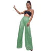 Elegant High-Waist Sequin Wide Leg Pants – Luxury Evening Statement Trousers for Women | Modern Blend Boutique