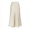 Luxury Satin Maxi Skirt for Women – High Waist Elegant Silk-Inspired A-Line Midi Skirt | Timeless Boutique Fashion