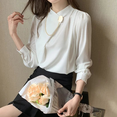 Boutique Fashion 2026 Spring V-Collar Blouse | Modern Blend Boutique