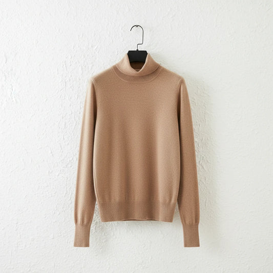 Luxury 100% Cashmere Turtleneck Sweater – Ultra Soft Classic Fit