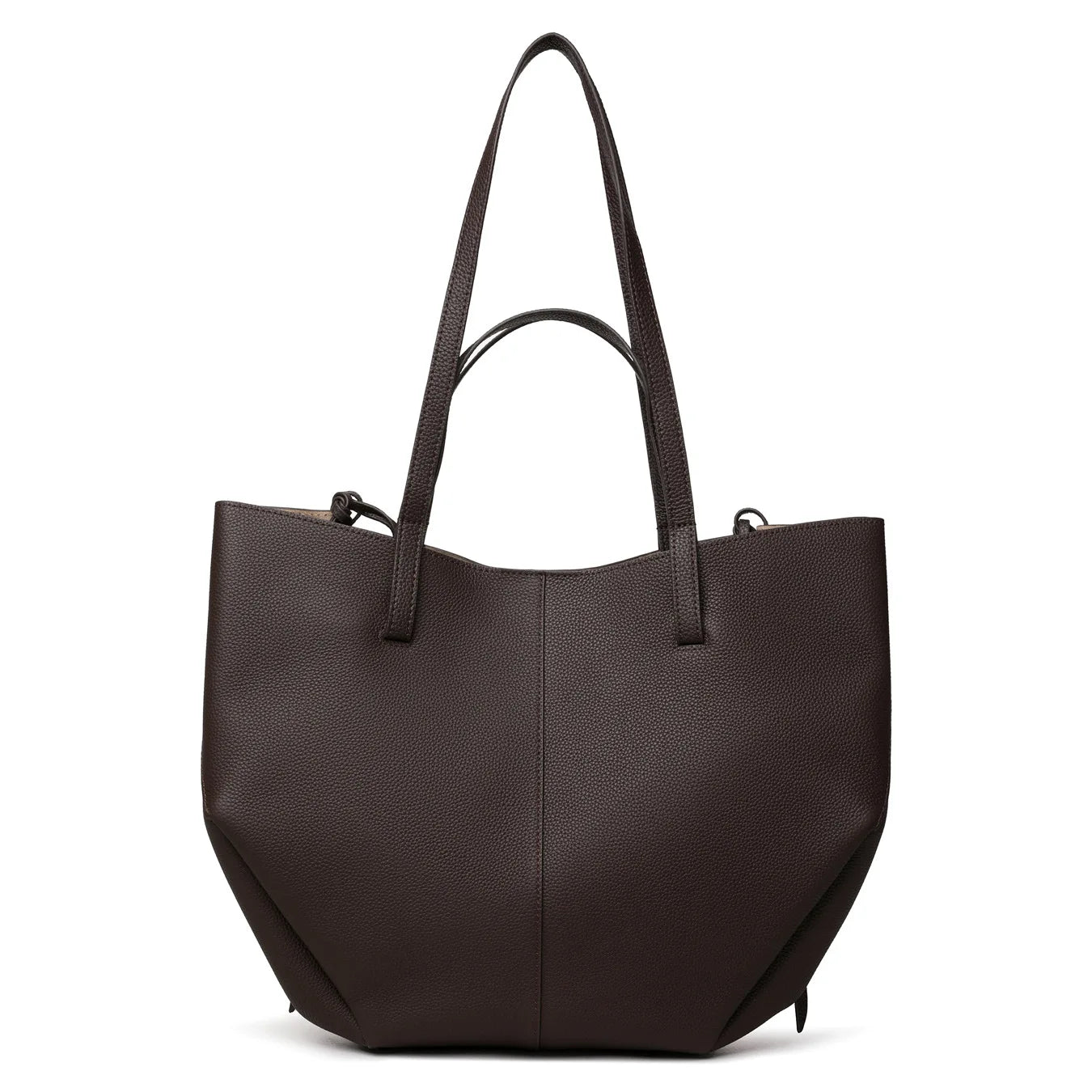 Luxury Genuine Leather Tote Bag – Minimalist Structured Shoulder Bag for Women | Elegant Everyday Handbag | Modern Blend Boutique