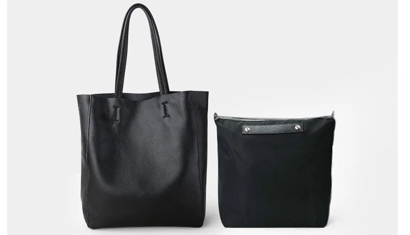 Genuine Leather Luxury Tote Bag – Timeless Everyday Elegance