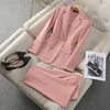 Elegant Women’s Business Suit Set – Tailored Blazer & Straight-Leg Pants 2 Piece Office Outfit | Professional Workwear Set for Women