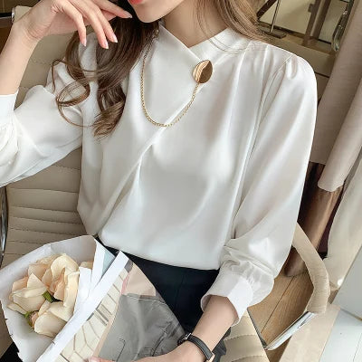 Boutique Fashion 2026 Spring V-Collar Blouse | Modern Blend Boutique
