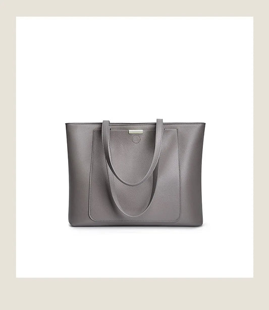 Luxury Genuine Leather Tote Bag for Women – Elegant Anti-Theft Work & Everyday Shoulder Handbag