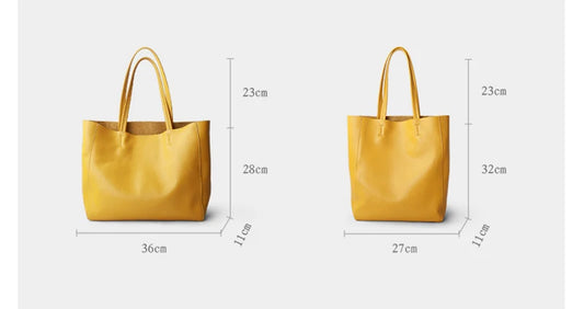 Genuine Leather Luxury Tote Bag – Timeless Everyday Elegance